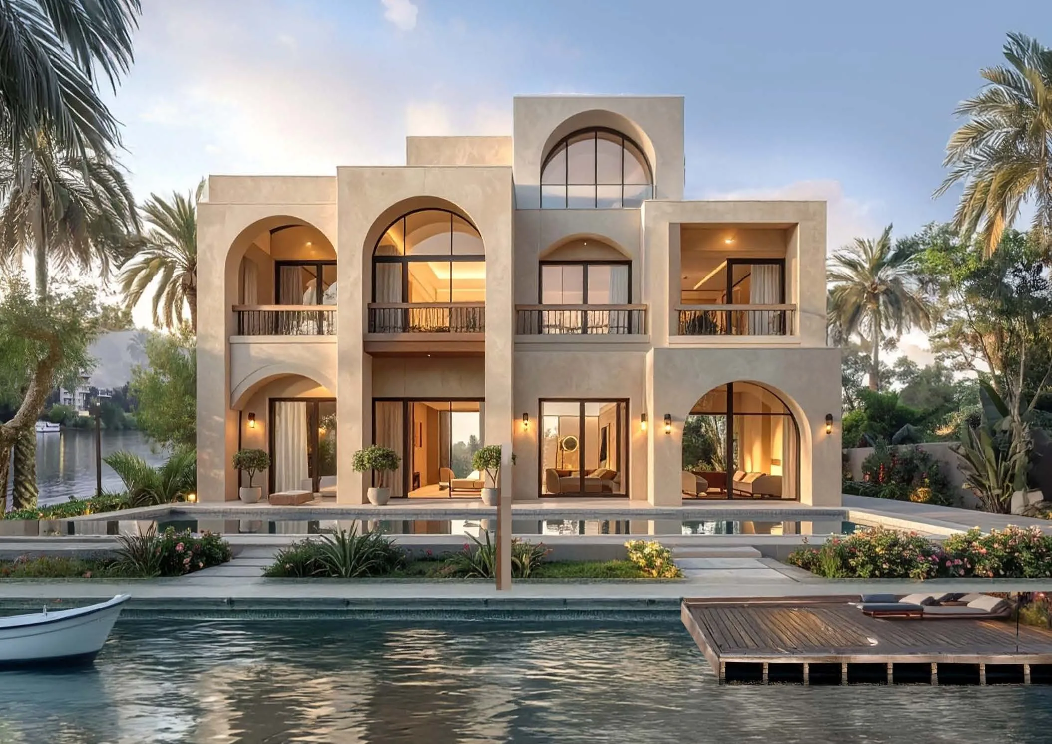 جريان المرحلة الاولى الشيخ زايد بالم هيلز للتطوير العقاري