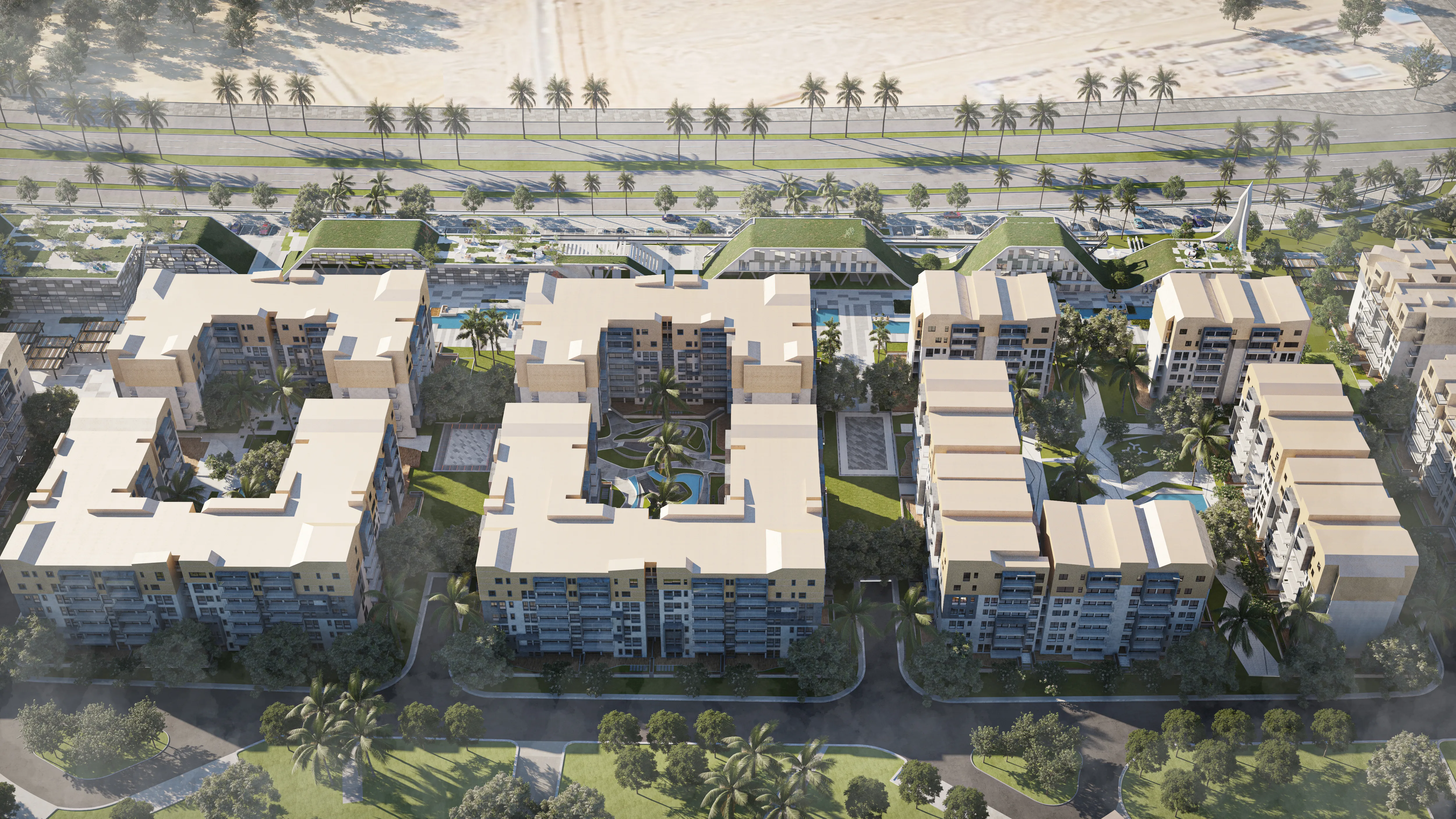 Courtyard-Bloomfields Mostakbal City Tatweer Misr