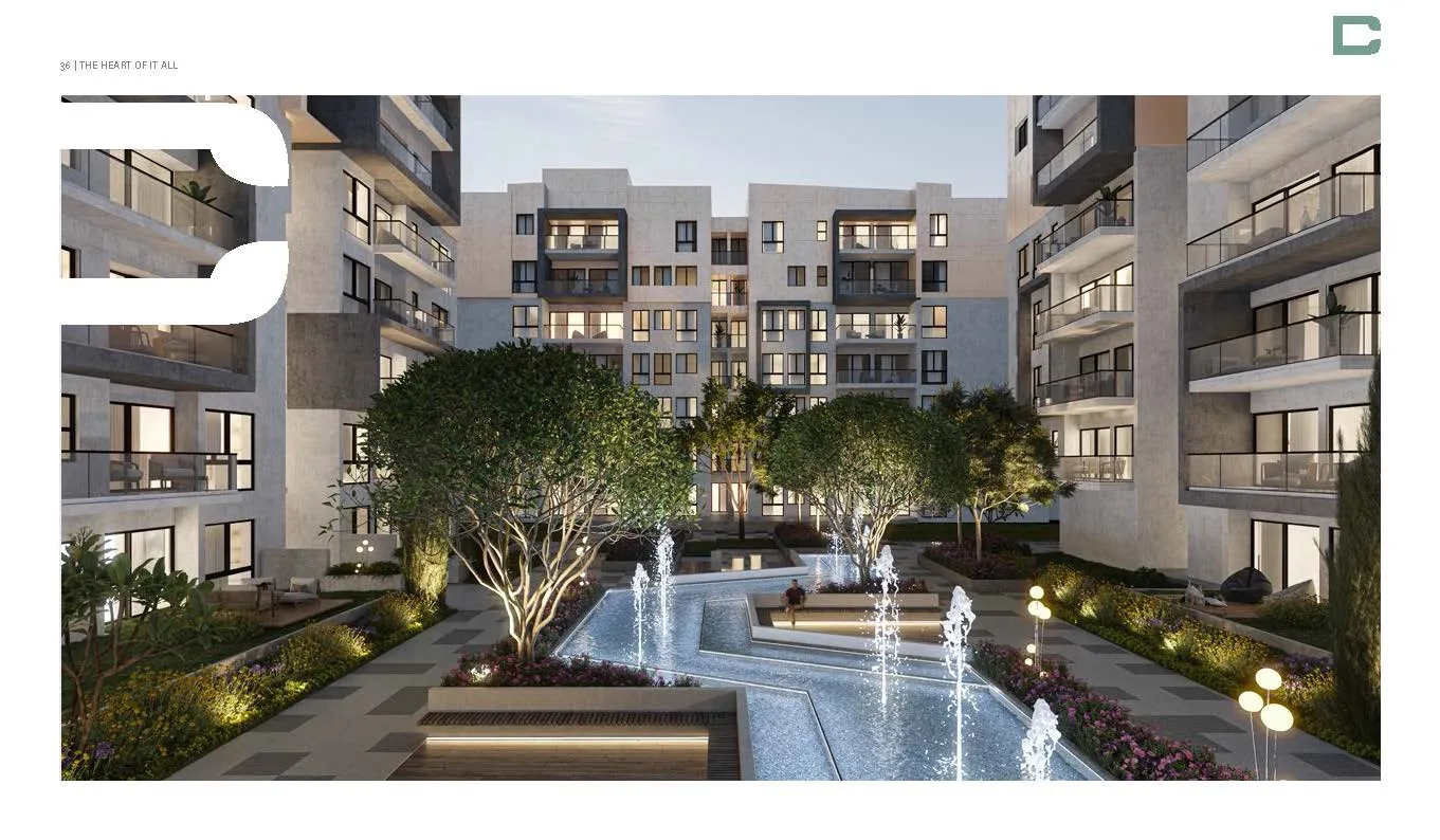 Courtyard-Bloomfields Mostakbal City Tatweer Misr